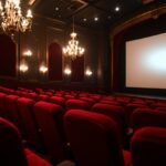 Audience enjoying a musical film in a modern cinema