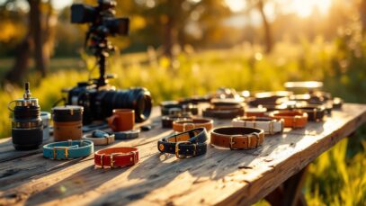 Un cane sul set cinematografico durante le riprese