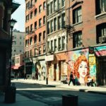 A vibrant depiction of 1960s New York's artistic culture