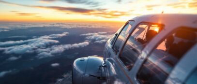 Kamala Harris during historic flight event