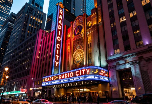 Hugh Jackman performing live at Radio City Music Hall