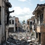 Devastated Los Angeles neighborhood post-fires