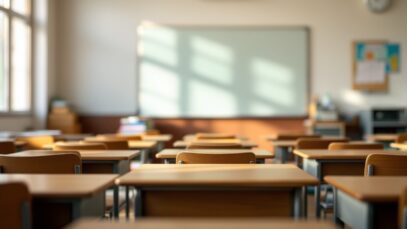 Students engaged in a religious education class in Oklahoma