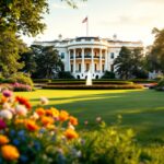 Satellite dish installation at the White House for Starlink