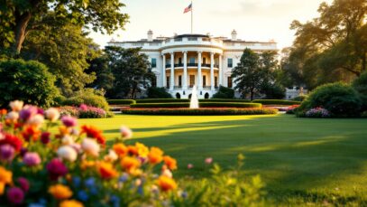 Satellite dish installation at the White House for Starlink