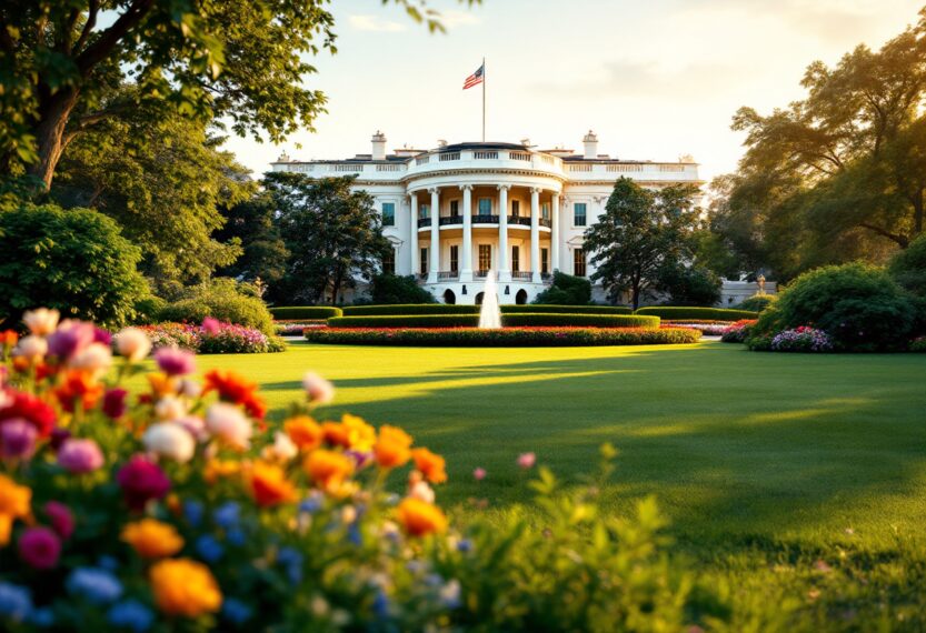 Satellite dish installation at the White House for Starlink