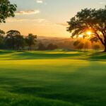 Vanessa Trump and Tiger Woods sharing a moment on the golf course