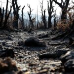 Destruction caused by wildfires in Southern California